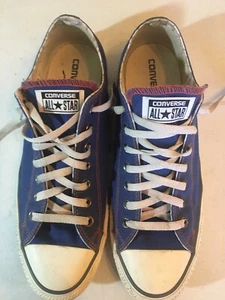 Converse blau 11 Lo mit orangenem Besatz, wenig gebraucht, Adam Name auf Rückseite - Bild 1 von 9