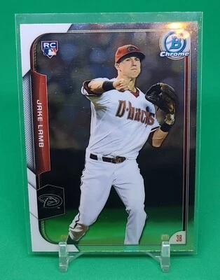 2015 Bowman Chrome Jake Lamb #168 Rookie RC Arizona Diamondbacks - Image 1 of 2