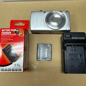 Canon PowerShot ELPH 180 Silver Digital Camera 20MP 8x Optical Zoom From JAPAN - Picture 1 of 8