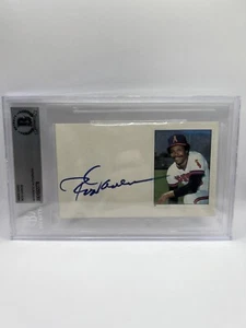 Rod Carew Signed Index Card Photo Beckett Auto - Picture 1 of 2