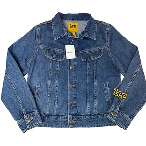 Lee Rider Denim Trucker Jacke Damen Large Blau Wild West NEU - Bild 1 von 7