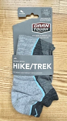 DARN TOUGH 1986 Womens No Show Light Hiker Socks- Merino Wool- Large- NWT - Image 1 of 4