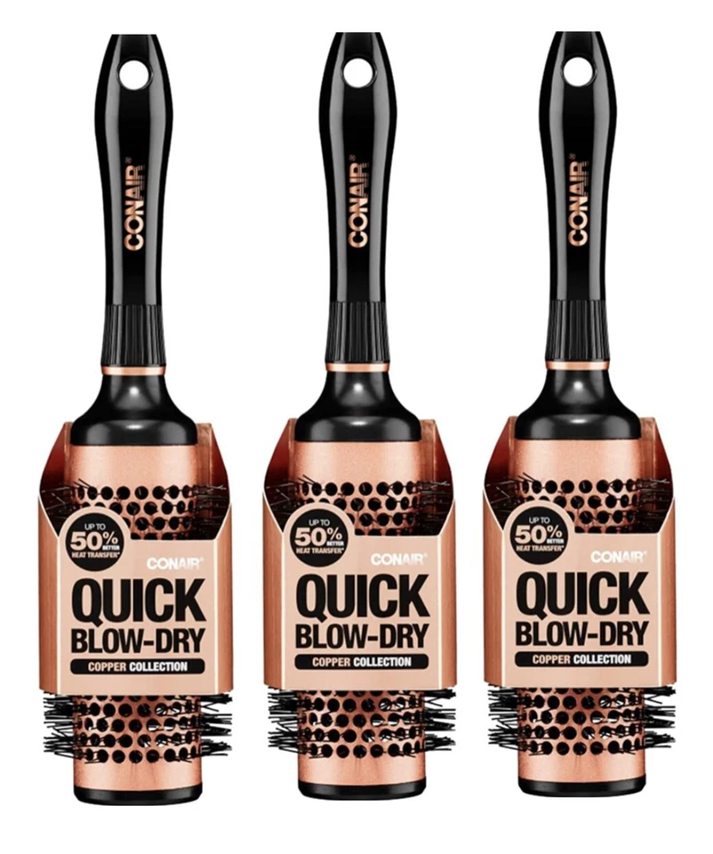 CONAIR Quick Blow-Dry Thermal Square Hairbrush