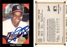 Frank Thomas Signed 1990 Best #318 RC Card Birmingham Barons Auto