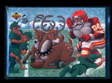 1994 SANTA CLAUS NFL Football Card 'Upper Deck' Season's Greetings -
