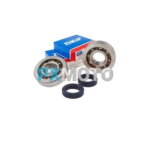 KIT CUSCINETTI SKF PARAOLI BANCO PIAGGIO 50 2T REVISIONE MOTORE GABBIA IN NYLON - Foto 1 di 1