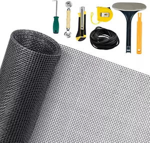 7-Piece Window Screen Repair Kit with Fiberglass Mesh & Tools - Picture 1 of 6