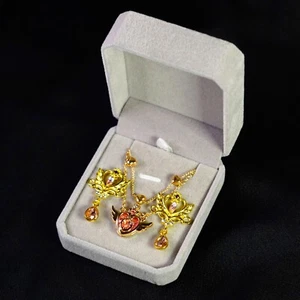 Sailor Moon Collana Orecchini Necklace Earrings Girl Pendente Charm Set Harajuku - Foto 1 di 12