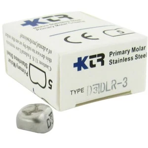 KTR Lower Right Primary First Molar Size 3 Nichro SS Crowns, Box - Picture 1 of 1