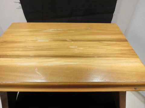 Wooden STEP STOOL Or Plant  Stool size 14" Across USED BUT STRONG Cover