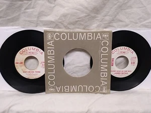 Kui Lee / Johnny Mathis 45 RPM Promo Columbia record lot of 2 1963, 1966 - Picture 1 of 6
