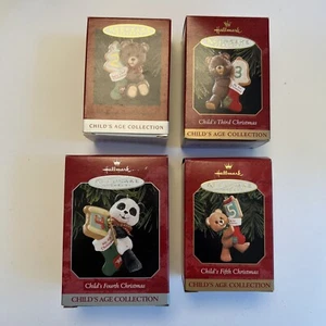 Hallmark Keepsake Ornament Child’s Age Collection 1996, 1997, 1998, 1999 - Picture 1 of 8