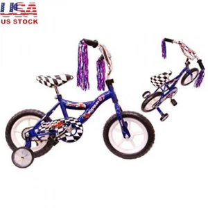Boys 12 Inch BMX Bike Adjustable Seat Training Wheels Steel Frame 1 Speed New - Picture 1 of 1