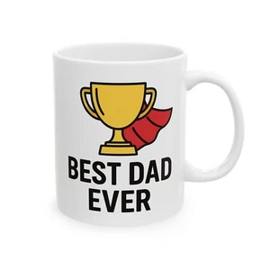 Trophäe Best Dad Ever - Lustiges Vatertagsgeschenk, Greatest Dad Award Tasse - Bild 1 von 5