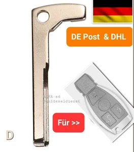 Ersatz Notschlüssel für Mercedes Benz W168 W202 W203 W208 W210 W211 A B C E S ML - Bild 1 von 3