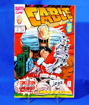 CABLE #2 BLOOD & METAL SIGNED BY ARTIST JOHN ROMITA JR, - Image 1 of 4