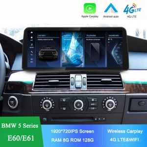 12.3" 1920*720P For BMW 5 Series E60 E61 Android Radio Car Multimedia Player - Picture 1 of 19