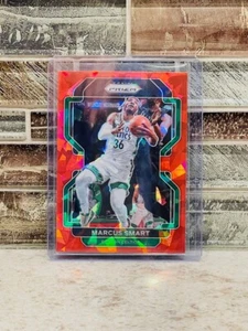 MARCUS SMART ~ 2021-22 Prizm #43 Red Ice Prizm PWE - Picture 1 of 3