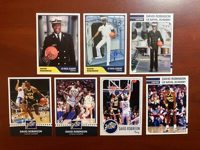 Tarjetas deportivas de baloncesto David Robinson Navy Guardiamarinas Academia Naval Foto 1 de 2