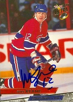 Mike Keane autographed Hockey Card (Montreal Canadiens) 1993 Fleer Ultra #196 - Image 1 of 1