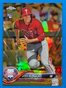 2018 Topps Chrome Update GOLD Refractor #HMT24 Scott Kingery Rookie RC #/50 - Picture 1 of 3