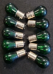 10 PCS 1157G Green 12V Light Bulb . - Picture 1 of 4