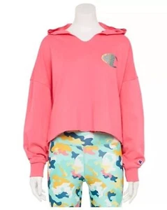NWT Women's Champion Campus French Terry Hoodie, Pinky Peach, Medium - Picture 1 of 9