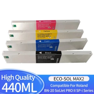 440ML ECO-SOL MAX2 Ink Cartridge ESL3 For Roland BN-20 SolJet II SP-i Series - Afbeelding 1 van 4