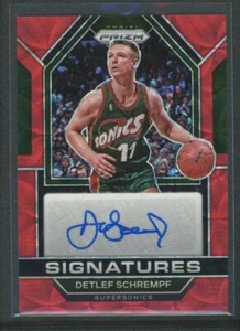 2022-23 DETLEF SCHREMPF AUTO PANINI PRIZM SIGNATURES CHOICE RED AUTOGRAPHS - Picture 1 of 2