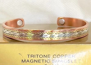 Avon Tritone KUPFER MAGNETISCHE Manschette ARMBAND klein VINTAGE 2000 Neu ~ Neu aus altem Lagerbestand - Bild 1 von 10