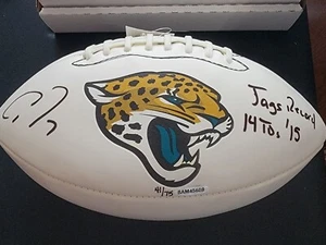 Allen Robinson Jaguars White Inscribed Limited Edition Football Beckett COA /75 - Picture 1 of 5