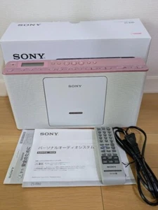 Reproductor de CD de radio Sony función incorporada de aprendizaje de idiomas ZS-E80 rosa Japón - Imagen 1 de 8