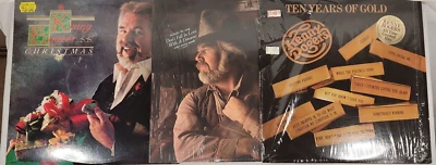 Kenny Roger Lot 3 LP Greatest Hits, Gideon, Kenny Roger Christmas - Image 1 of 4