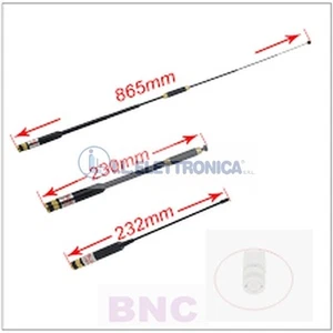 COMTRAK AL-800 10W TELESKOPANTENNE + FESTNETZANTENNE VHF/UHF SMA FEM 490010 - Bild 1 von 1