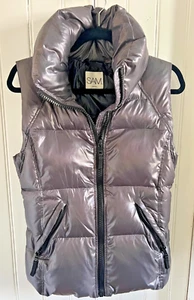 SAM. New York Metallic / Olive Puffer Vest Womens M - Picture 1 of 9