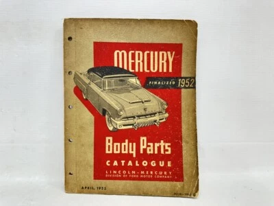 1952 Mercury ORIGINAL Catálogo de Peças de Carroceria - Personalizado, Monterey - Imagem 1 de 4