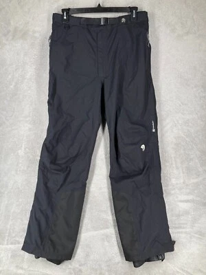 Mountain Hardwear Snow Ski Pants Mens Large Black Conduit Side Zip Mesh Lined - Image 1 of 4