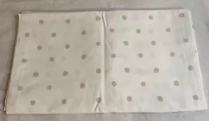 Kate Spade White Gray Polka Dot Cotton Tablecloth Seats 8-10 60 x 100” - Picture 1 of 8