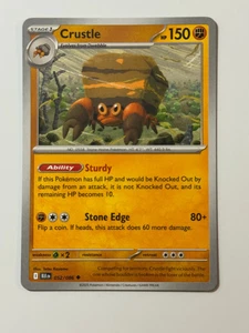 2025 Pokemon Black Bolt English BLK EN 052/086 Crustle - Picture 1 of 2