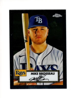 2021 Topps Chrome P.A. Baseball #416 Mike Brosseau UNLIMITED SHIPPING FOR $4.00 - Image 1 of 2
