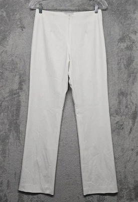 Pantalones de vestir Elliott Lauren para mujer talla 2 blancos de pierna recta pantalones hechos en EE. UU. Trabajo Foto 1 de 4
