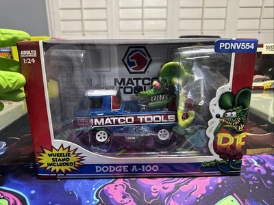 Coche diecast Matco Tools PDNV554 escala 1:24 Rat Fink Dodge A-100 Foto 1 de 4