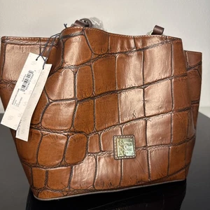 Dooney & Bourke Denison Small Flynn Barlow Cognac Kostenloser Versand A27 - Bild 1 von 6