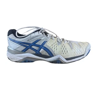Scarpe da tennis ASICS Gel Resolution da uomo US 10,5 giallo bianco performance E500Y - Foto 1 di 7