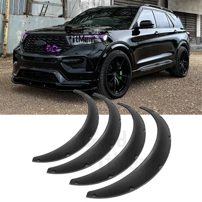 For Ford Explorer ST Sport 4.5" Fender Flares Extra Wide Body Kits Wheel Arches - Image 1 of 4