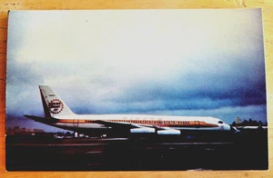 ALASKA Airlines Postcard CONVAIR 990 Golden Nugget Jet - Picture 1 of 2