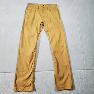 Pantalone Prana Uomo 32x32 Marrone Slim Fit Outdoor Escursionismo Casual Tasche Zip-Fly - Foto 1 di 19