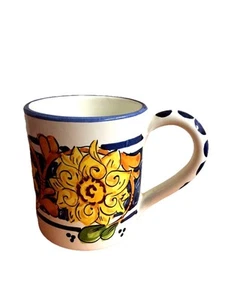 Handbemalter italienischer Sonnenblumenbecher - Bild 1 von 6