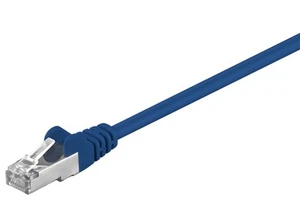 10x kabel sieciowy CAT 5e SF/UTP; CAT 5-0025 SF/UTP NIEBIESKI 0,25m SB - Zdjęcie 1 z 1