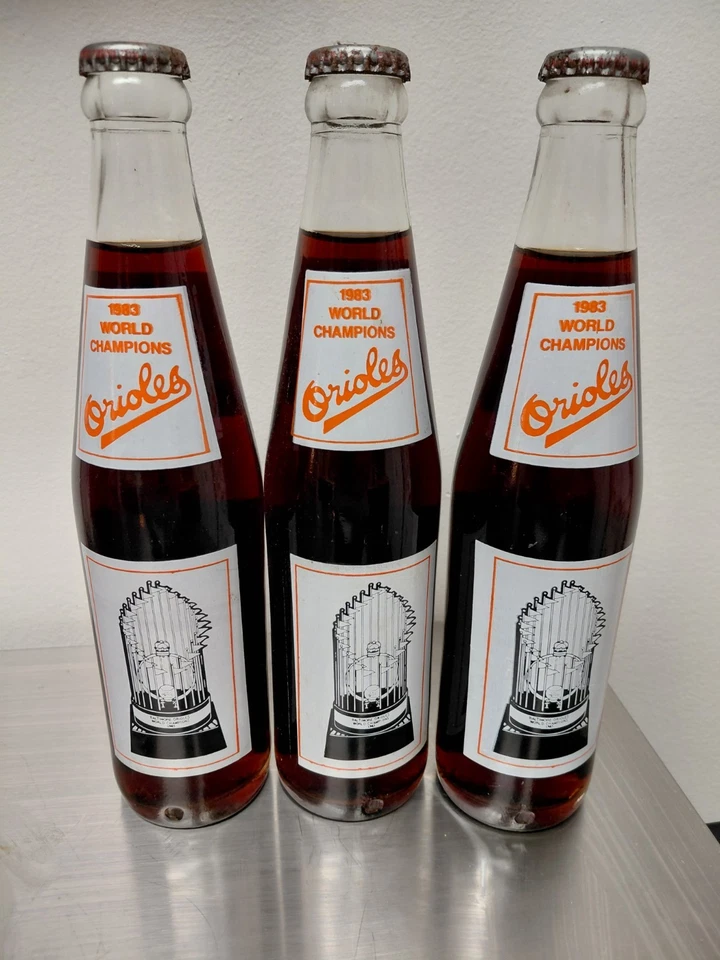 1983 BALTIMORE ORIOLES WORLD SERIES COKE BOTTLES  *UNOPENED* - Image 1 of 4
